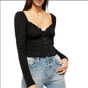 Free People Ladybug Long-Sleeve Top